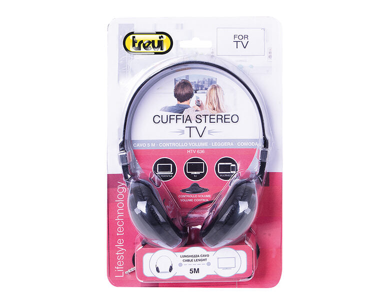 Trevi HTV 636 Cablato Cuffie A Padiglione Nero