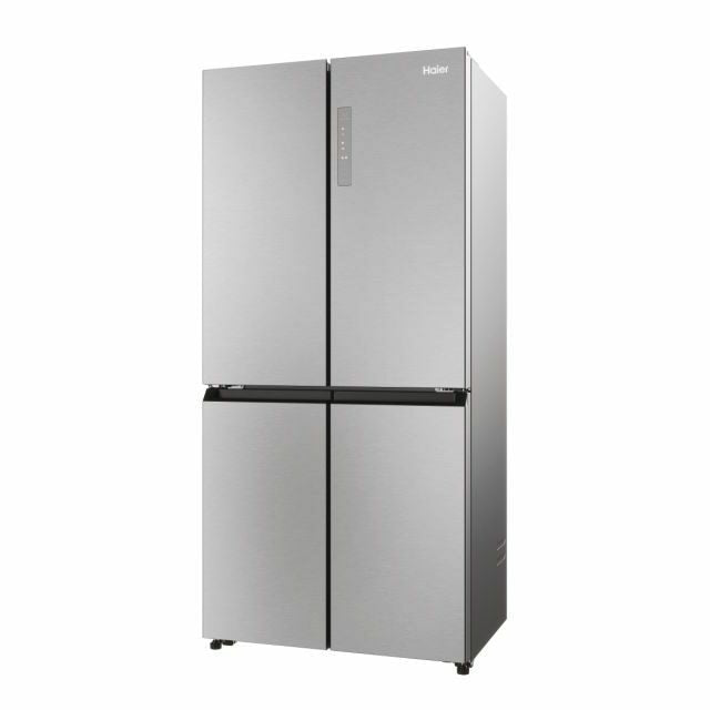 Haier HCR3818ENMM Cube 83 Serie 3 Frigorifero Side By Side Libera Installazione 467 L E Platino Stainless steel
