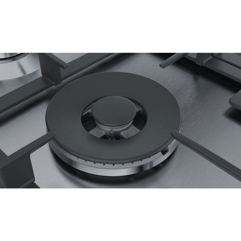Bosch Serie 6 PCT9A5B90 piano cottura Acciaio inossidabile Da incasso Gas 6 Fornello(i)