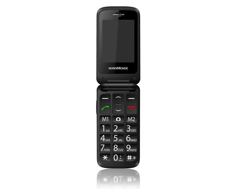 Nordmende FLIP100S 6,1 cm (2.4") Nero Telefono per anziani