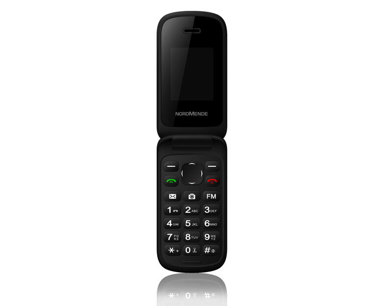 Nordmende LITE310F 4,5 cm (1.77") Nero Telefono per anziani