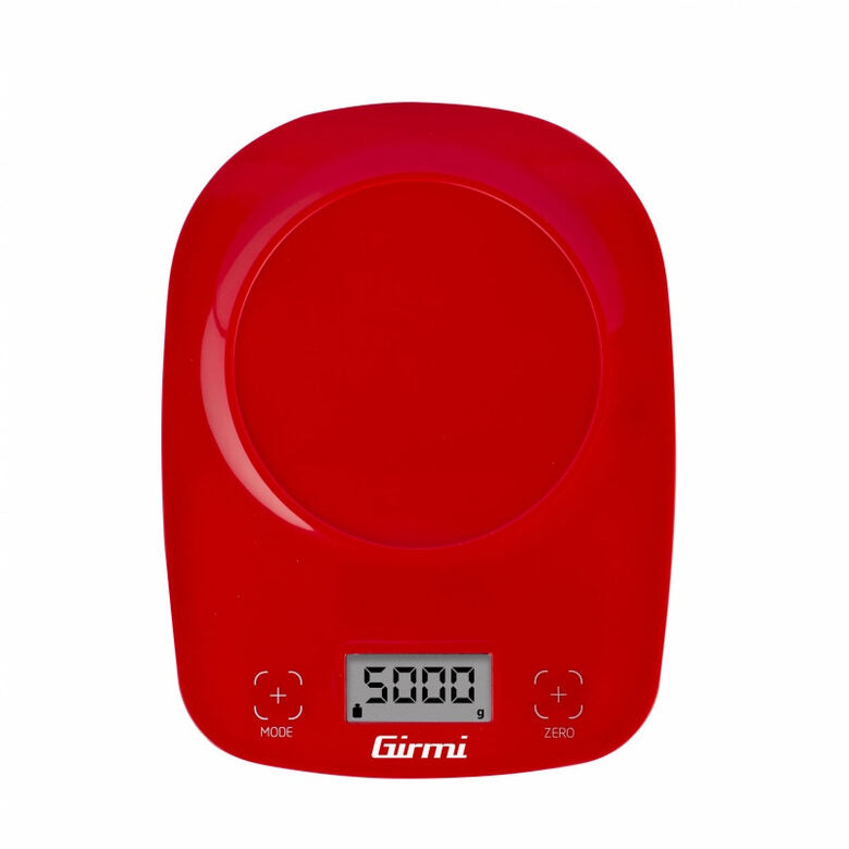 Girmi PS01 Rosso Superficie piana Rotondo Bilancia da cucina elettronica