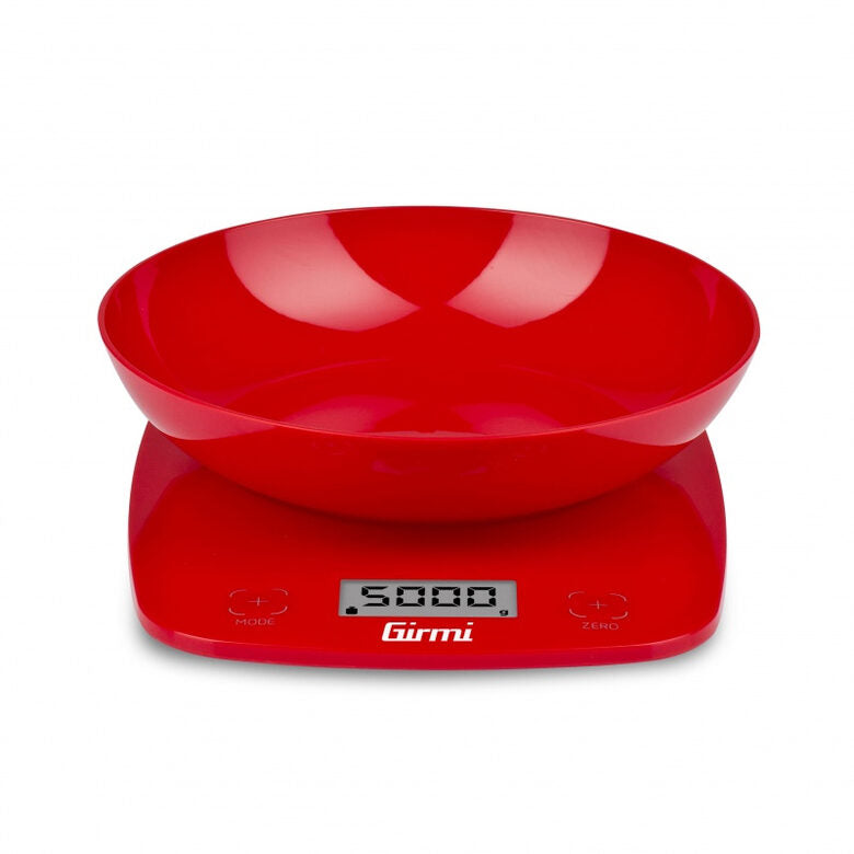 Girmi PS01 Rosso Superficie piana Rotondo Bilancia da cucina elettronica