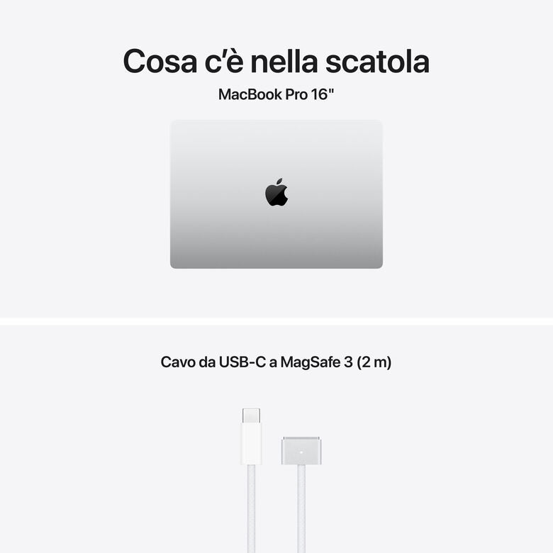 Apple MacBook Pro 16" M5 Pro chip 18‑core CPU 20‑core GPU, 24GB, 1TB SSD - Argento