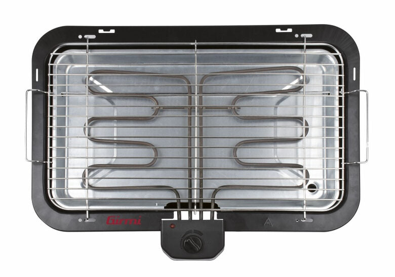 Girmi BQ21 Barbecue Da tavolo Elettrico Nero, Acciaio inossidabile 2200 W