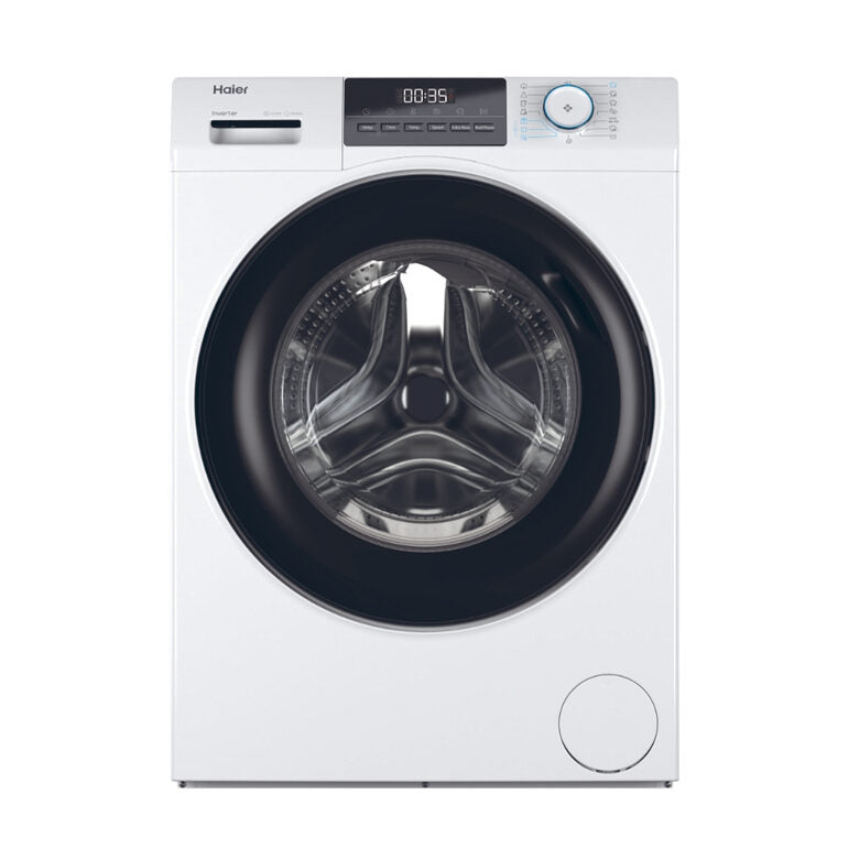 Haier HW80-BP14929A-S I-Pro Serie 1 Lavatrice A Libera Installazione 8 Kg, 1400 Giri, AI Power Drive Inverter Motor, Pillow Drum, Classe A, Bianco