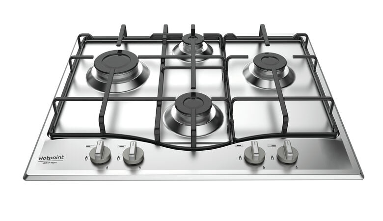 Hotpoint PCN 642 IX/HAR piano cottura Acciaio inossidabile Da incasso 59 cm Gas 4 Fornello(i)