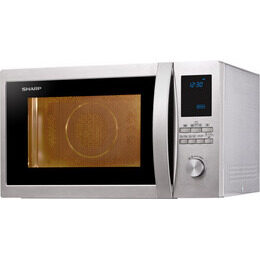 Sharp Home Appliances R-922STWE Superficie piana Microonde combinato 32 L 1000 W Acciaio inossidabile