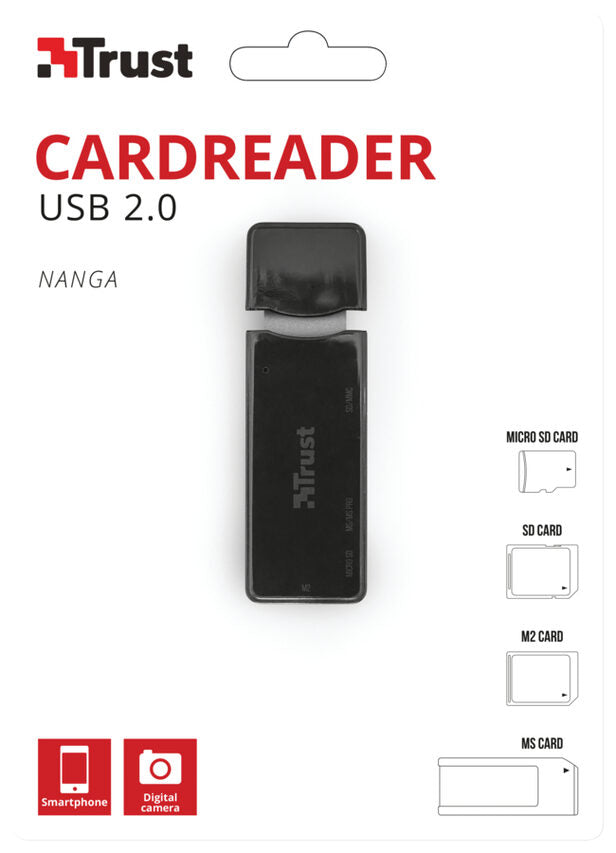 Trust NANGA lettore di schede USB Nero