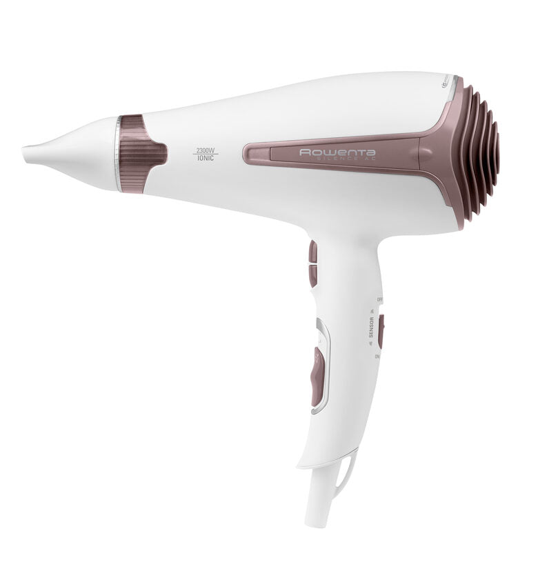 Rowenta CV7930 Silence AC Sensor Premium Care Asciugacapelli Silenzioso, 2300 W, con Generatore di Ioni, Diffusore e Sensore di Funzionamento
