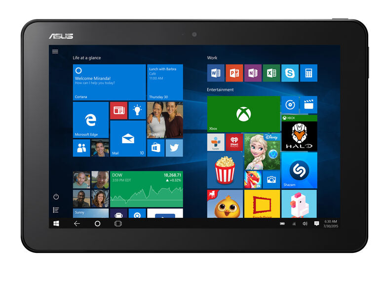 ASUS Transformer Book T101HA-GR036T Ibrido (2 in 1) 25,6 cm (10.1") Touch screen HD Intel Atom® 4 GB DDR3L-SDRAM 64 GB eMMC Wi-Fi 5 (802.11ac) Windows 10 Grigio