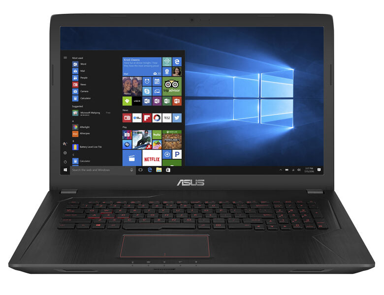 ASUS FX753VD-GC193T Computer portatile 43,9 cm (17.3") Full HD Intel® Core™ i7 di settima generazione 16 GB DDR4-SDRAM 1256 GB HDD+SSD NVIDIA® GeForce® GTX 1050 Wi-Fi 5 (802.11ac) Windows 10