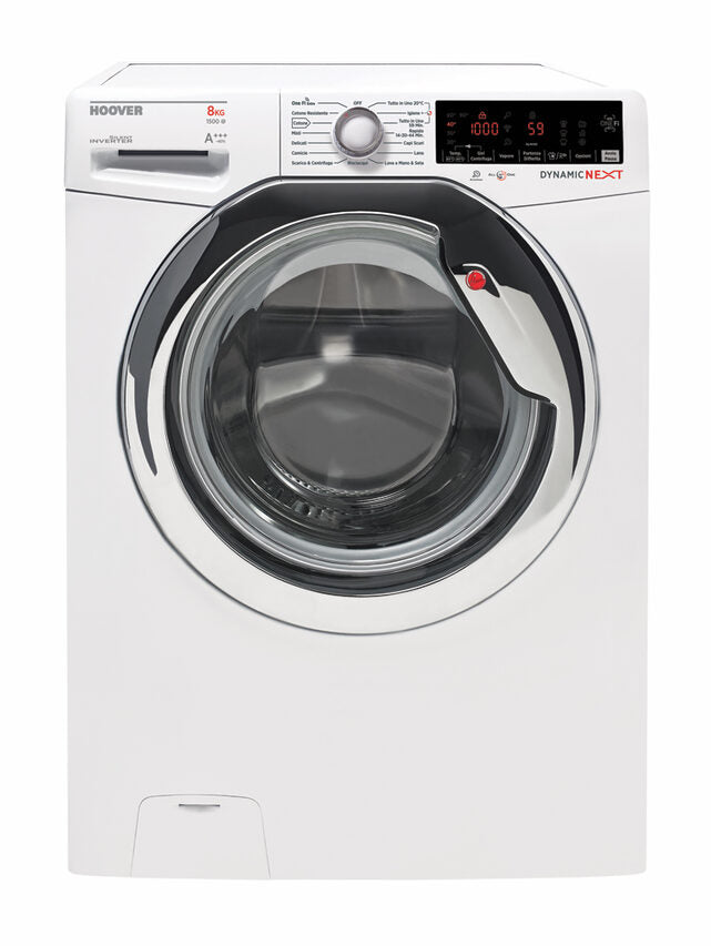 Hoover Dynamic Next DWOA 58AHC3-30 lavatrice Caricamento frontale 8 kg 1500 Giri/min Bianco