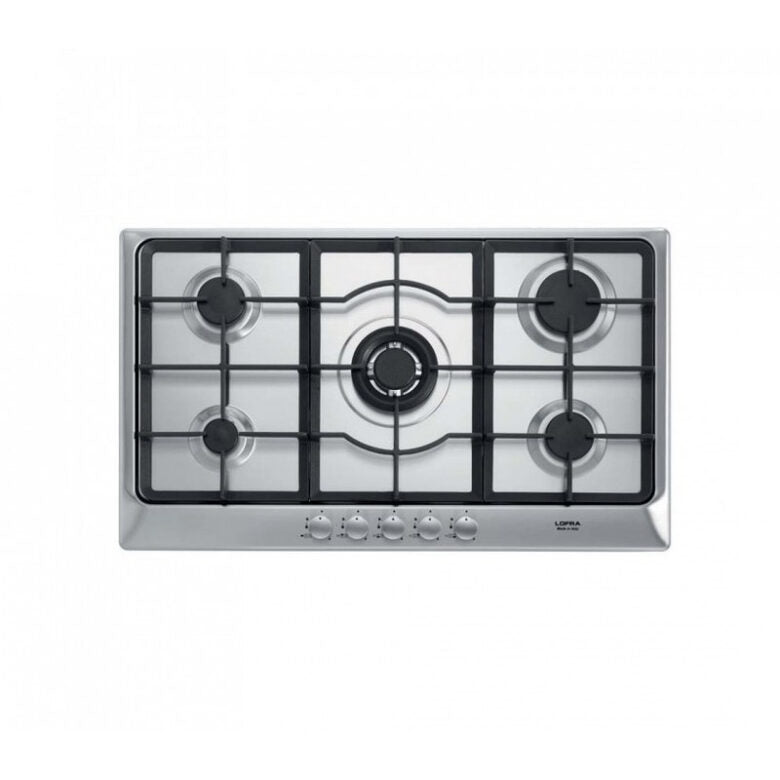 Lofra Artes 90 Piano Cottura Stainless steel Da incasso Gas 5 Fornello(i)