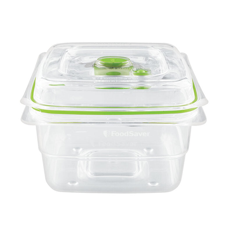 FoodSaver FFC005X recipiente per cibo Quadrato Scatola 1,2 L Verde, Trasparente 1 pz