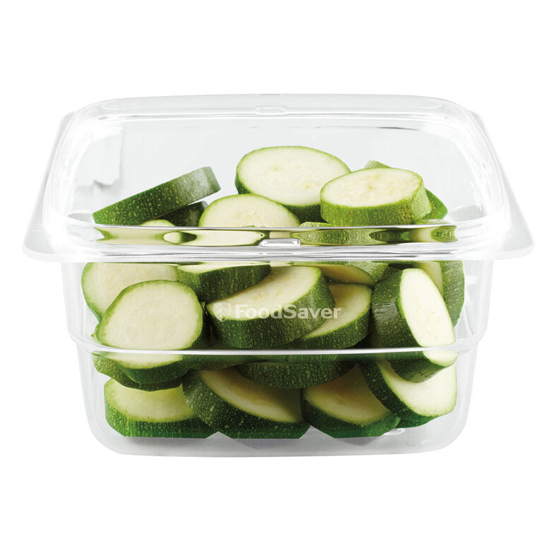 FoodSaver FFC005X recipiente per cibo Quadrato Scatola 1,2 L Verde, Trasparente 1 pz