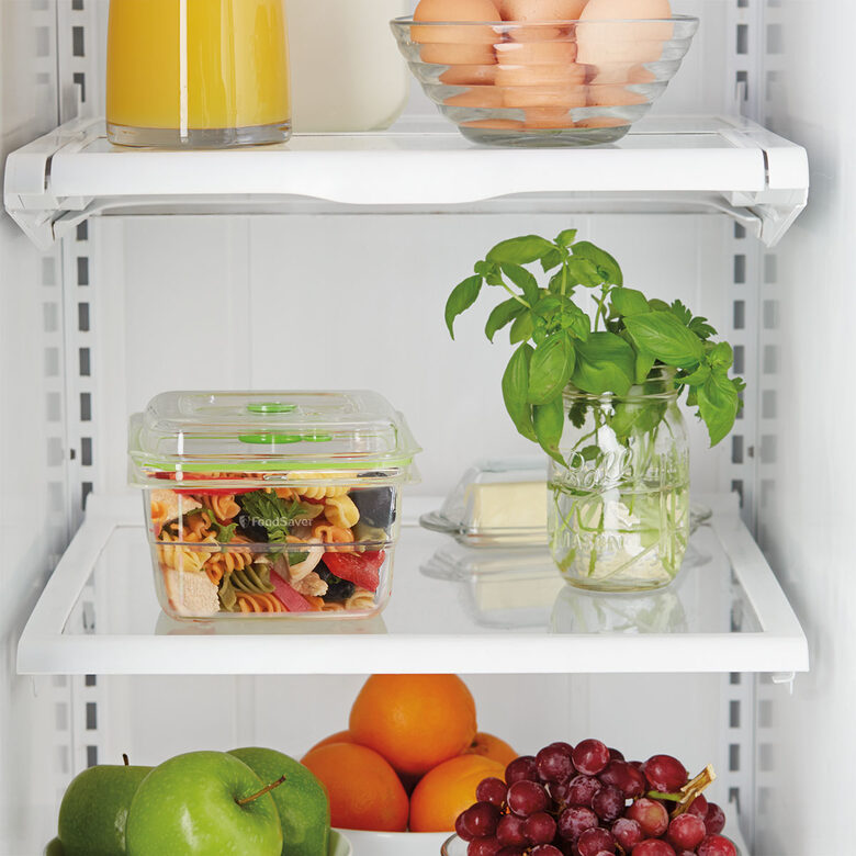 FoodSaver FFC005X recipiente per cibo Quadrato Scatola 1,2 L Verde, Trasparente 1 pz