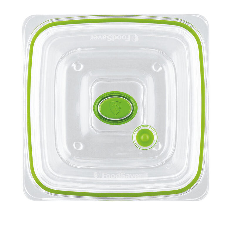 FoodSaver FFC008X recipiente per cibo Quadrato Scatola 1,8 L Verde, Trasparente 1 pz