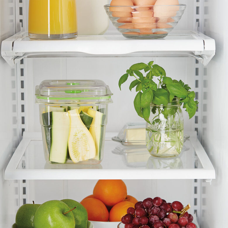 FoodSaver FFC008X recipiente per cibo Quadrato Scatola 1,8 L Verde, Trasparente 1 pz
