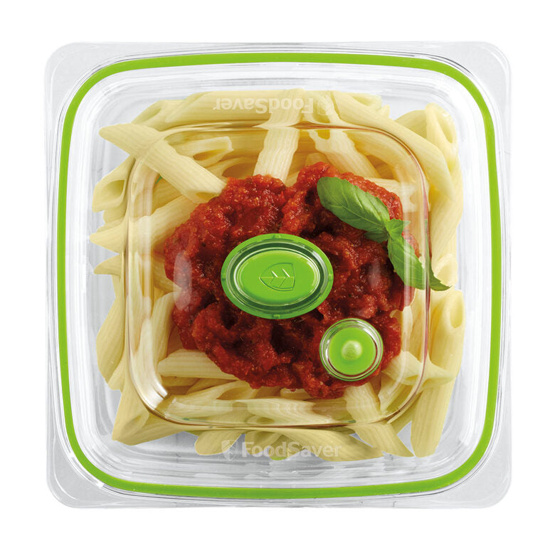 FoodSaver FFC003X recipiente per cibo Quadrato Scatola 0,7 L Verde, Trasparente 1 pz