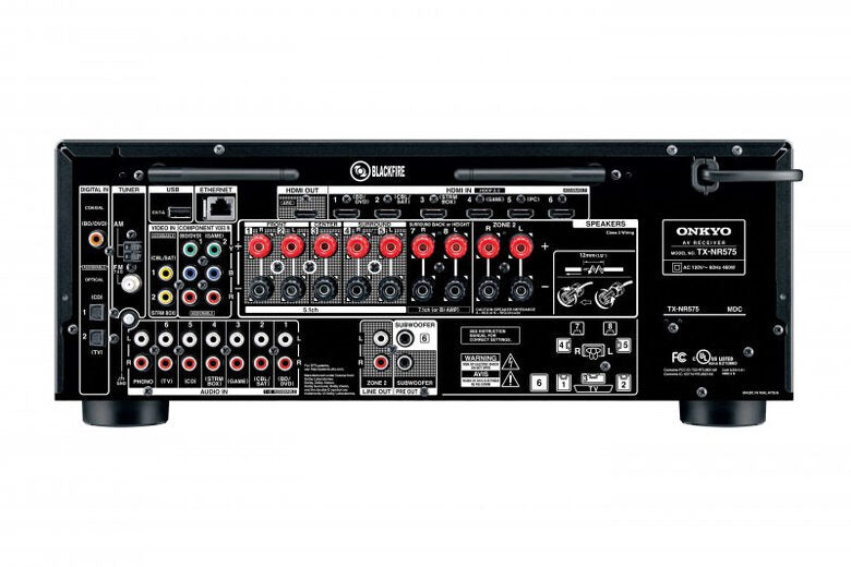 ONKYO TX-NR575 80 W 7.2 canali Surround Compatibilità 3D Nero