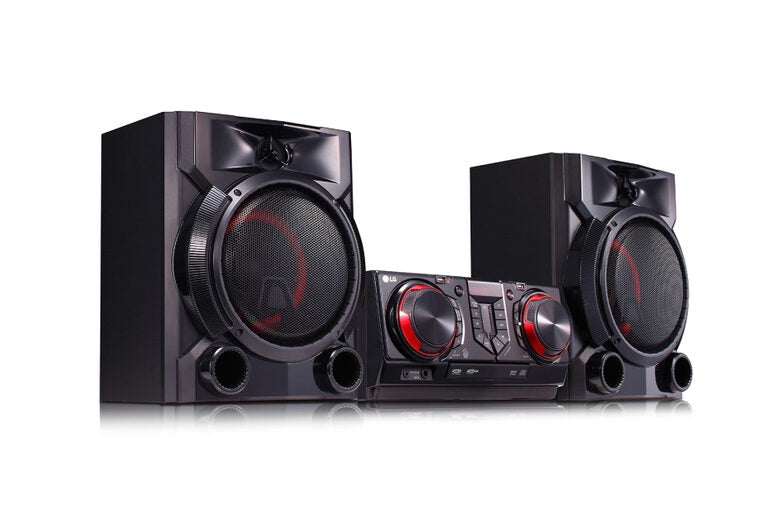 LG CJ65 set audio da casa Mini impianto audio domestico Nero, Rosso
