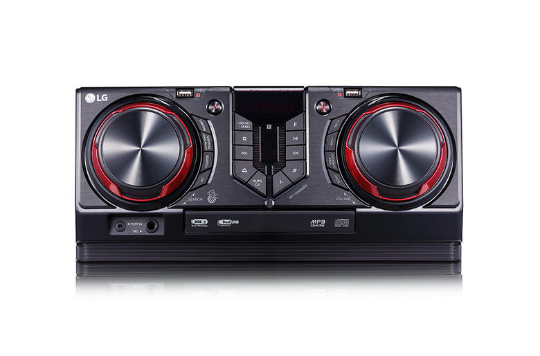 LG CJ65 set audio da casa Mini impianto audio domestico Nero, Rosso