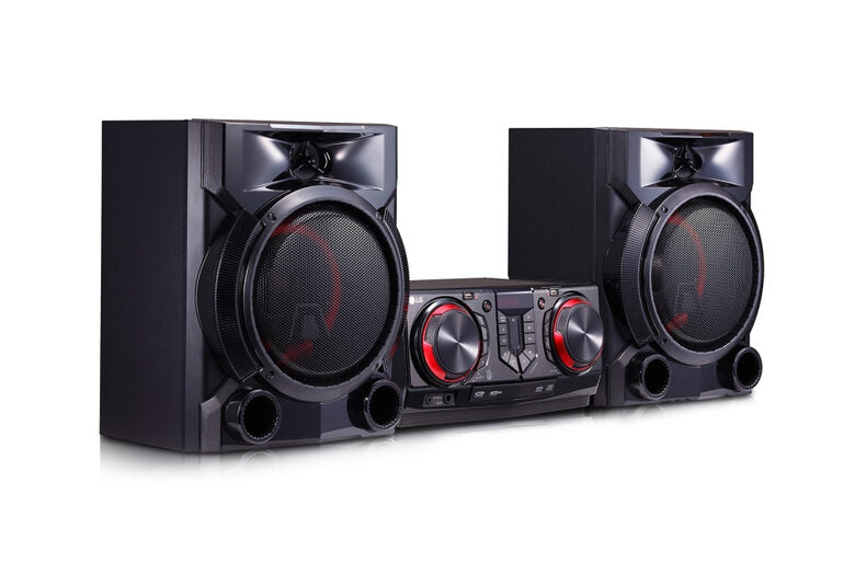 LG CJ65 set audio da casa Mini impianto audio domestico Nero, Rosso