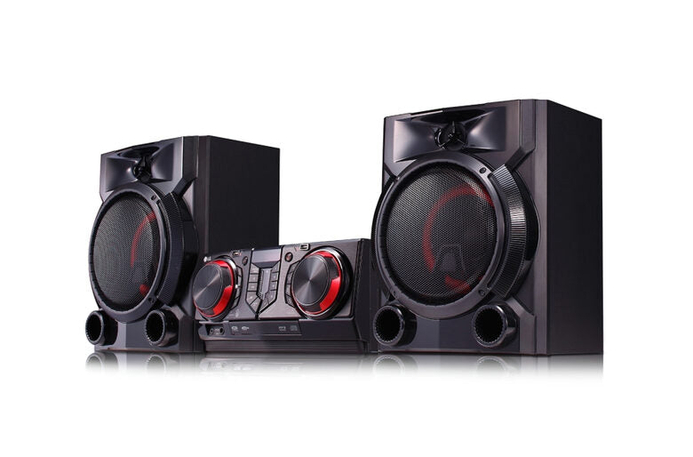 LG CJ65 set audio da casa Mini impianto audio domestico Nero, Rosso