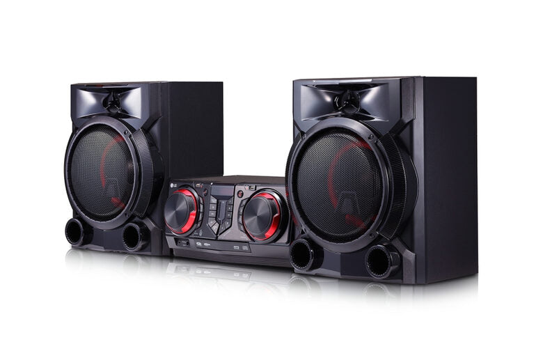 LG CJ65 set audio da casa Mini impianto audio domestico Nero, Rosso