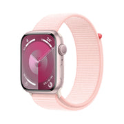 Apple Watch Series 9 GPS Cassa 45mm in Alluminio Rosa con Cinturino Sport Loop Rosa Confetto