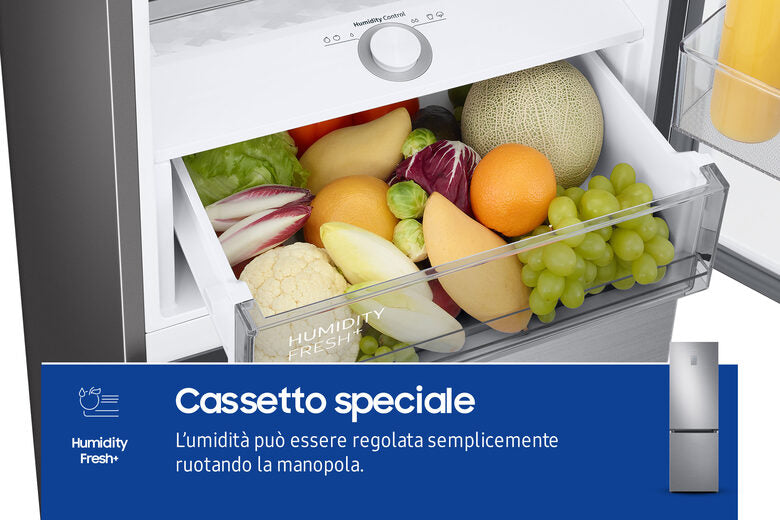 Samsung RB34C775CS9 Frigorifero Combinato EcoFlex AI 1.85m 344L