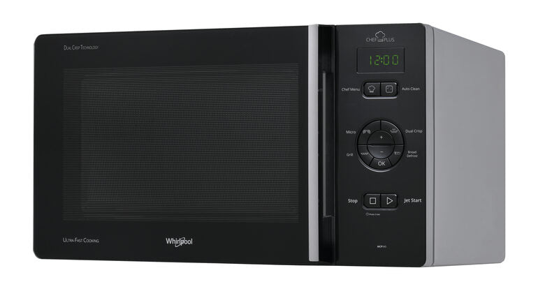 Whirlpool MCP 345 SL Superficie piana Microonde combinato 25 L 800 W Nero, Argento