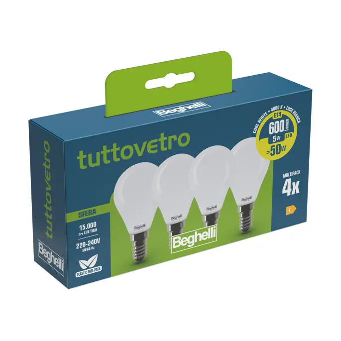 Beghelli Lampadina Saving Sfera E14