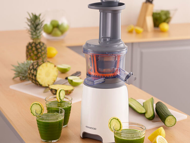 Kenwood PureJuice JMP600WH Estrattore di succo 150 W Grigio, Traslucido, Bianco