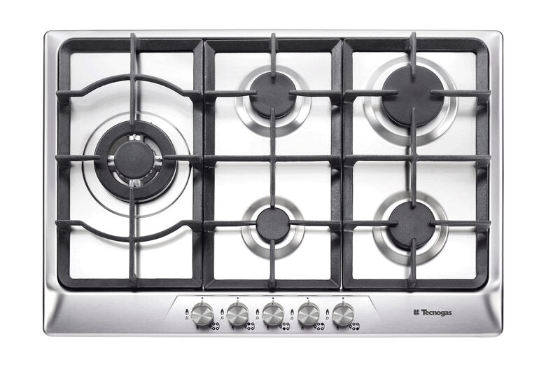 Tecnogas F75VGX piano cottura Acciaio inossidabile Da incasso Gas 5 Fornello(i)