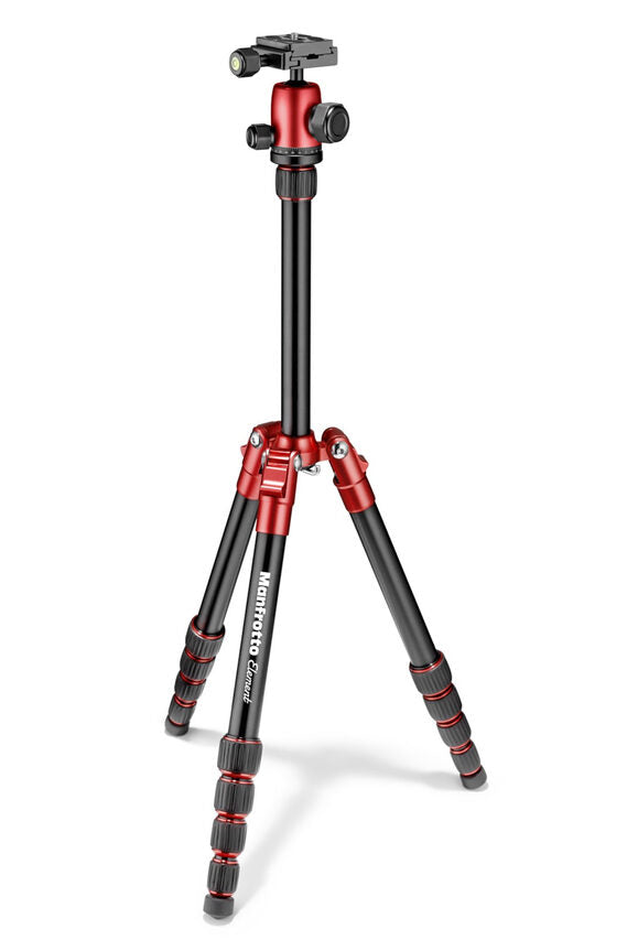 Manfrotto Element treppiede Fotocamere digitali/film 3 gamba/gambe Rosso