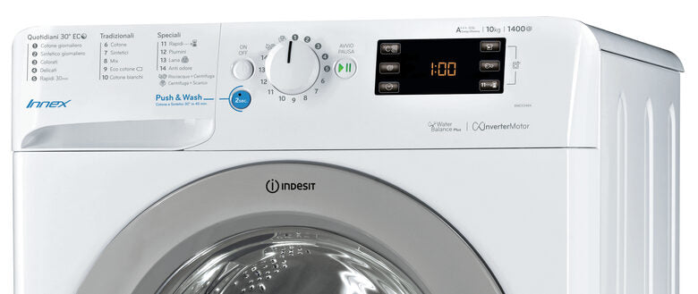 Indesit BWE 101484X WSSS IT lavatrice Caricamento frontale 10 kg 1400 Giri/min Bianco