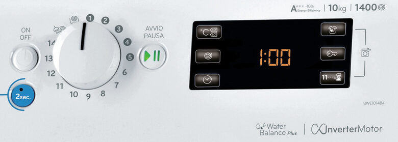 Indesit BWE 101484X WSSS IT lavatrice Caricamento frontale 10 kg 1400 Giri/min Bianco