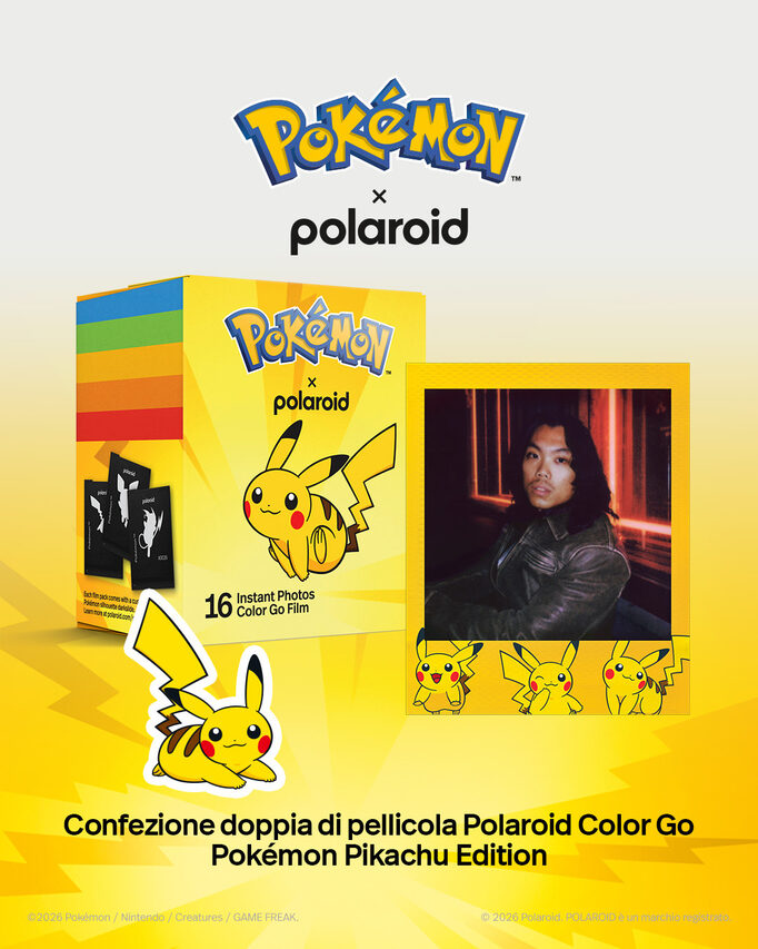 Polaroid Go Film Pokemon Pikachu pellicola per istantanee 16 pz 66,6 x 53,9 mm