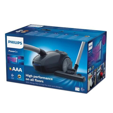 Philips 2000 series Aspirapolvere con sacco, 900 W, cattura il 99,9% della polvere*