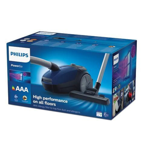 Philips 2000 series Aspirapolvere con sacco, 900 W, cattura il 99,9% della polvere*