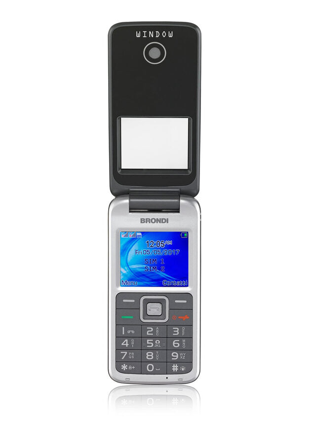 Brondi Window 4,5 cm (1.77") 78 g Grigio Telefono cellulare basico