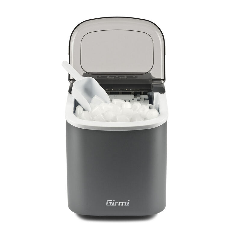 Girmi GH78 Macchina per ghiaccio portatile 12 kg/24h 100 W Grigio, Trasparente