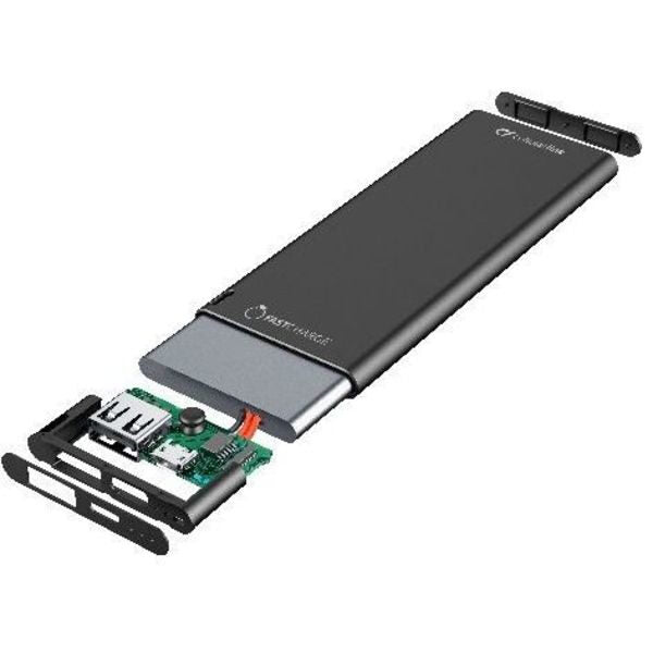 Cellularline FREEPSLIM3000K batteria portatile Polimeri di litio (LiPo) 3000 mAh Nero