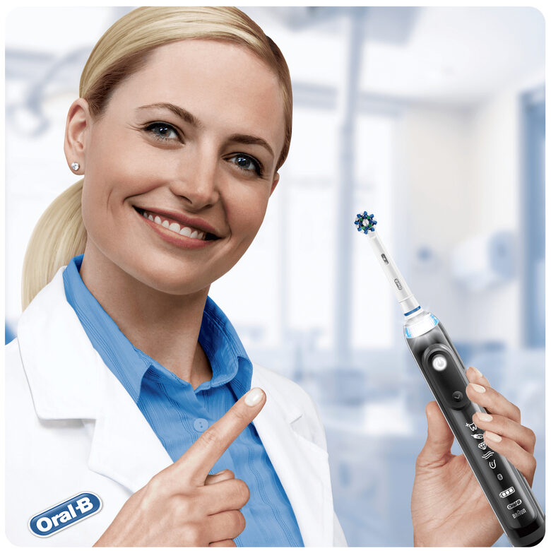 Oral-B Genius 9100S Sensi Ultrathin Adulto Spazzolino rotante-oscillante Nero