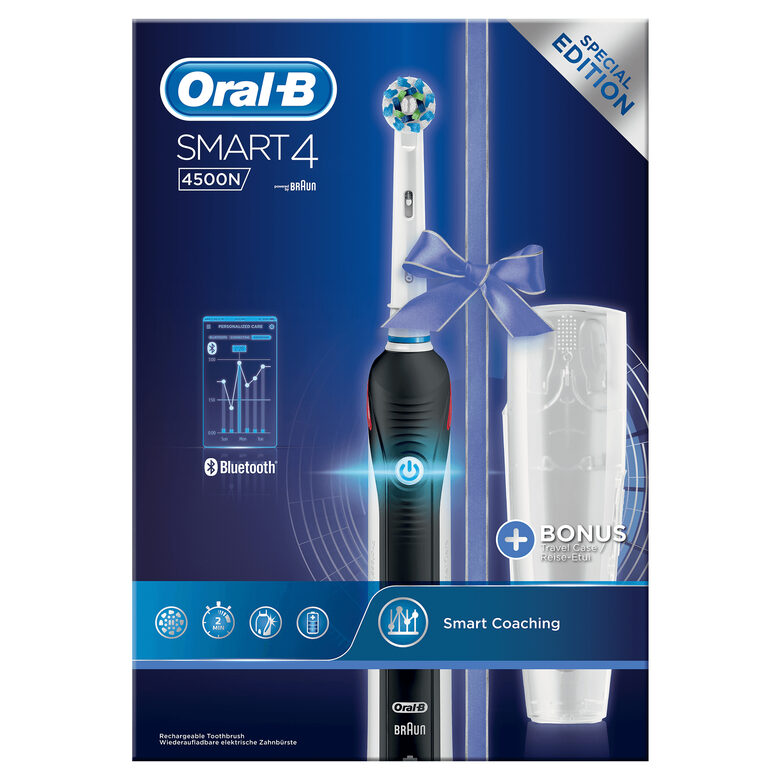 Oral-B Smart 4 4500N CrossAction Adulto Spazzolino rotante-oscillante Bianco