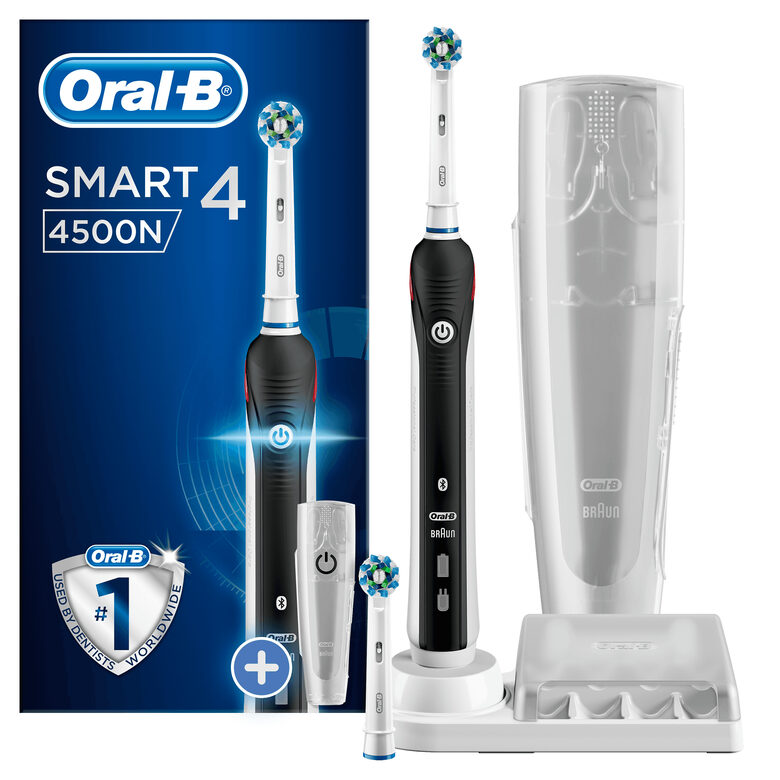 Oral-B Smart 4 4500N CrossAction Adulto Spazzolino rotante-oscillante Bianco