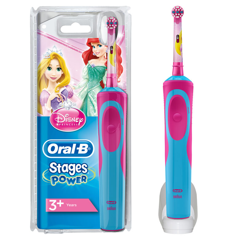 Oral-B 80268190 spazzolino elettrico Bambino Spazzolino rotante-oscillante Blu, Rosso