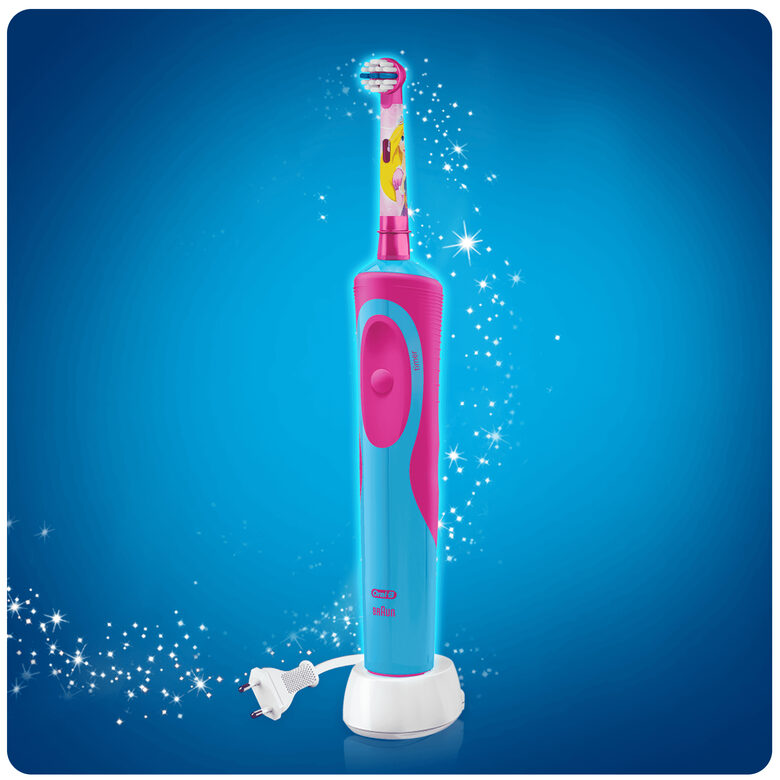 Oral-B 80268190 spazzolino elettrico Bambino Spazzolino rotante-oscillante Blu, Rosso